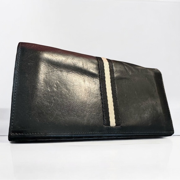 BALLY | Black Calfskin Ribbon Continental Wallet - Picture 4 of 16